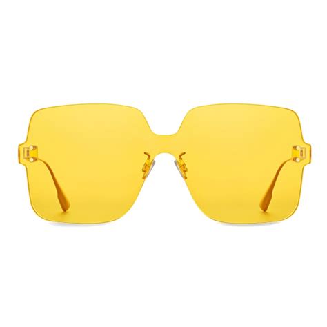 dior occhiali uomo giallo